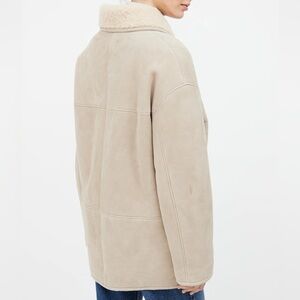 Max Haroler Vintage Shearling Suede Leather Jacket | EU Made | Size XL